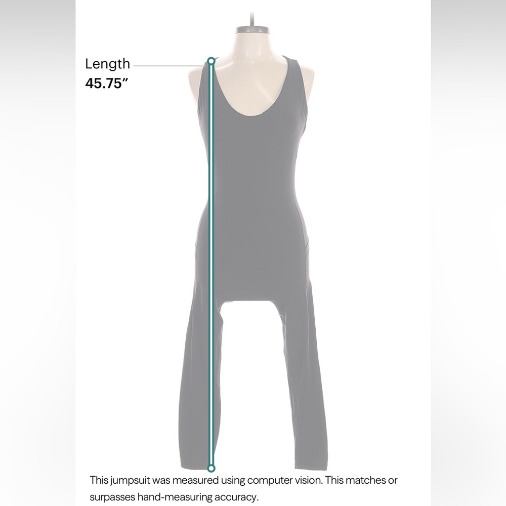 Athleta Transcend bodysuit Black athletic jumpsuit Size Large tall open back - Picture 4 of 5